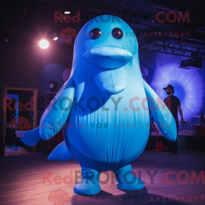 Mascot character of a Blue...