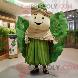 Mascot character of a Tan...