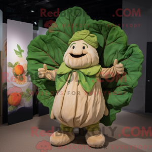 Mascot character of a Tan...