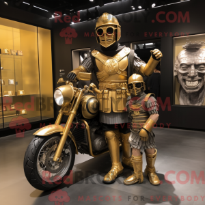 Maskottchen eines goldenen...