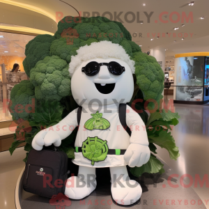 Maskot karakter af en hvid...