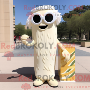 Maskot karakter af en creme...