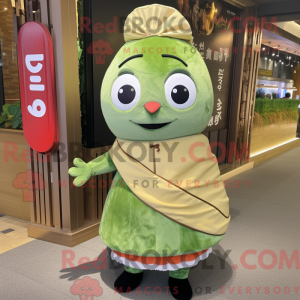 Mascot character of a Olive...