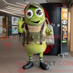 Mascot character of a Olive...