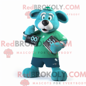 Maskotkarakter w Teal Bunch...