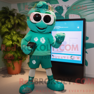 Maskot-karakter af en Teal...
