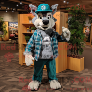 Mascot character of a Teal...