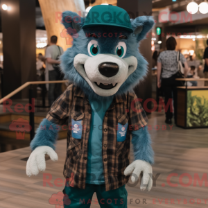 Mascottefiguur van een...