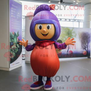 Maskot postava švestky...
