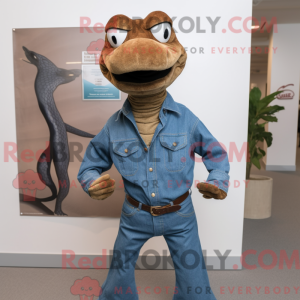 Mascottefiguur van een...