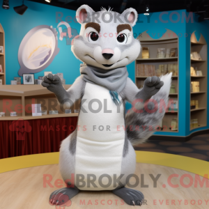 Mascot character of a Gray...