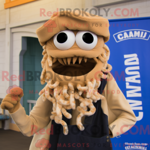 Mascot karakter van een Tan...