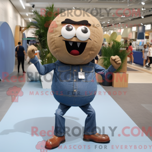 Mascot character of a Tan...