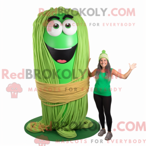 Mascot character of a Green...