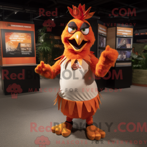 Personaje mascota de gallos...