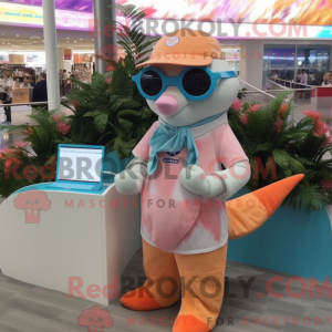 Mascot character of a Peach...