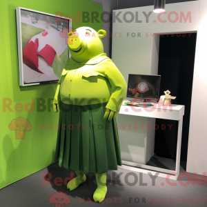 Mascot character of a Lime...