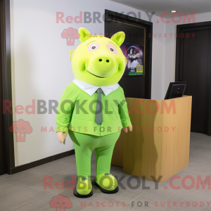 Mascot character of a Lime...