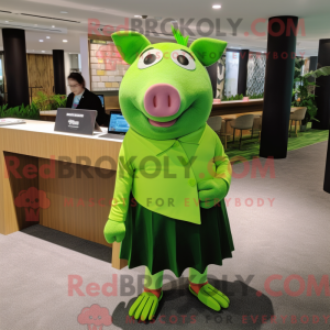 Mascot character of a Lime...