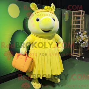 Mascot character of a Lemon...