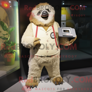 Mascot character of a Cream...