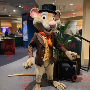 Mascot karakter van een Tan...
