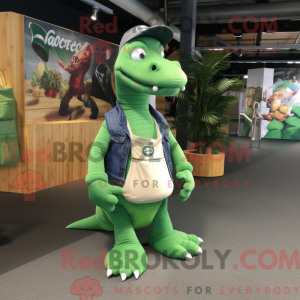 Mascot character of a Green...