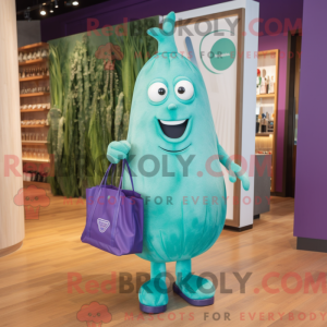 Mascot character of a Cyan...