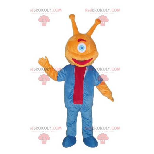 Orange fremmed maskot med det ene øje - Redbrokoly.com