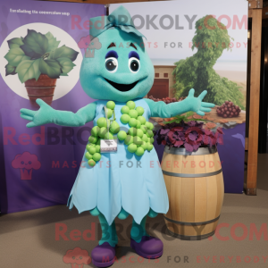 Mascot character of a Cyan...