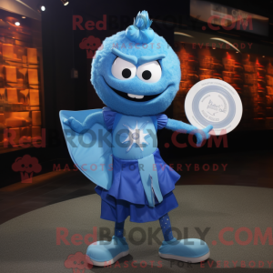 Mascot character of a Blue...