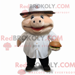 Mascottefiguur van een...