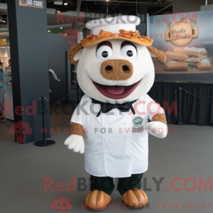 Mascot character of a White...
