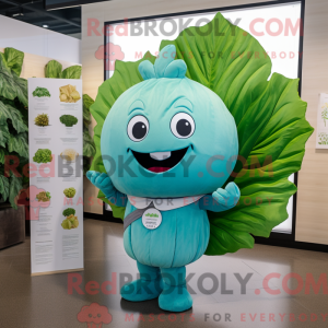 Mascot character of a Cyan...