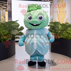 Mascot character of a Cyan...