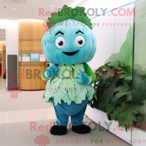 Mascot character of a Cyan...