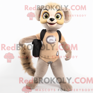 Mascot karakter van een Tan...