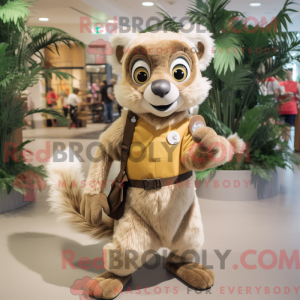 Maskottchen eines braunen...