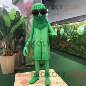 Maskotfigur av en Green...