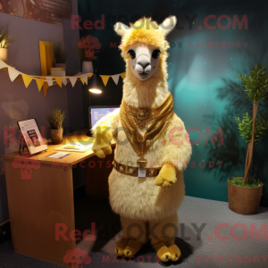 Mascot character of a Gold...