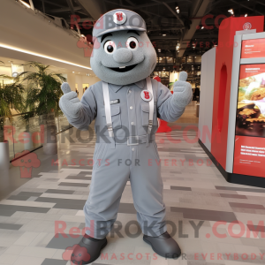 Mascot character of a Gray...