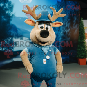 Mascot character of a Blue...