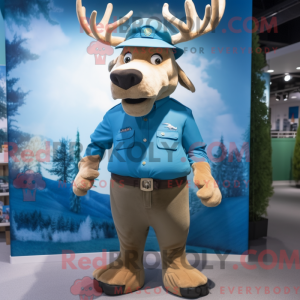 Mascot character of a Blue...