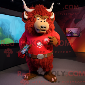 Postava maskota Red Buffalo...