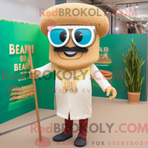 Mascot character of a Tan...