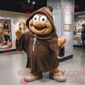Maskot karakter af en brun...