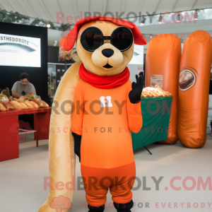 Maskot karakter af en Hot...