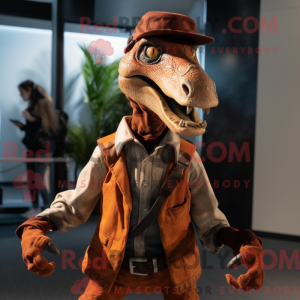 Maskot karakter af en Rust...