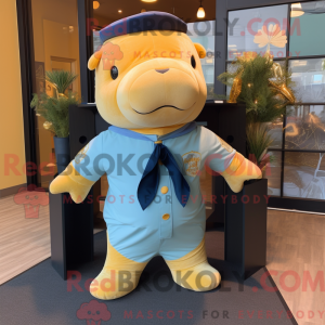 Mascottefiguur van een Gold...