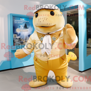 Maskottchen einer goldenen...